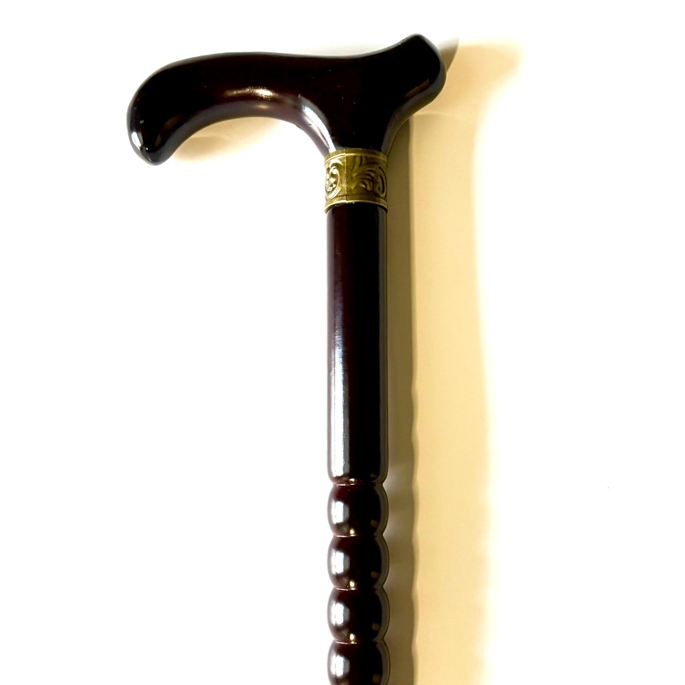 Grand Wooden Cane with handle imperfections (J)